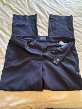 Old Navy Black Mid-Rise Pull-On Pants